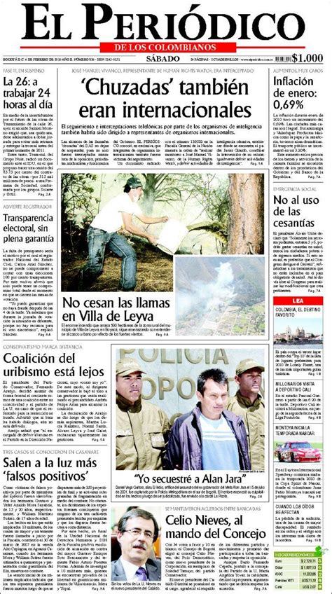 Periódico El Periódico  Colombia . Periódicos de Colombia ...