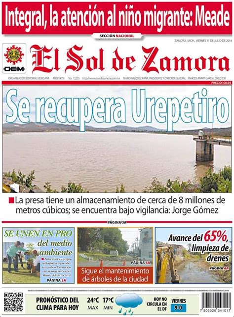 Periódico El Sol de Zamora  México . Periódicos de México ...
