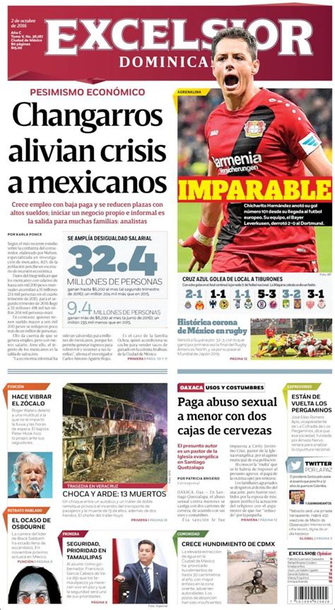 Periódico Excelsior  México . Periódicos de México ...