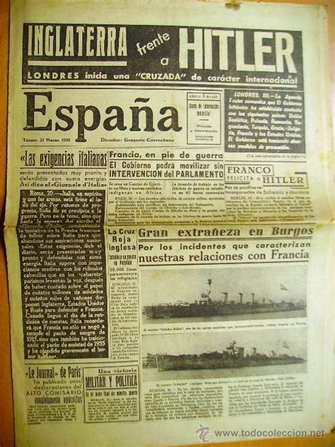 periódico guerra mundial   españa editado en ta   Comprar ...