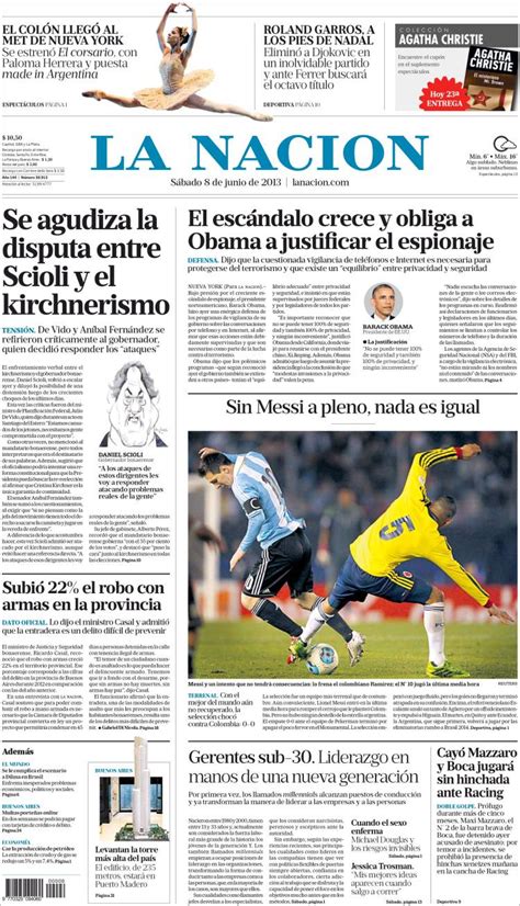 Periódico La Nación  Argentina . Periódicos de Argentina ...