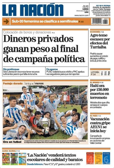Periódico La Nación   Costa Rica  Costa Rica . Periódicos ...