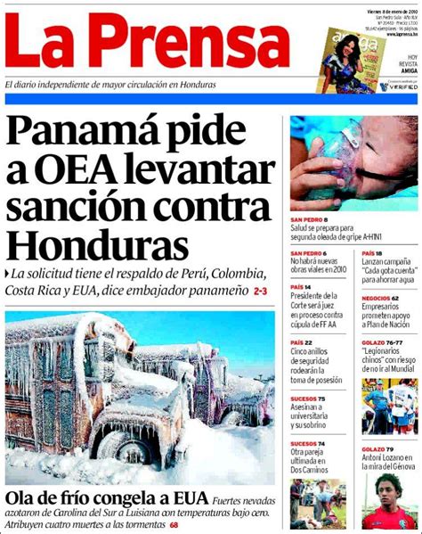 Periódico La Prensa  Honduras . Periódicos de Honduras ...