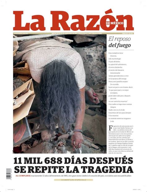 Periódico La Razón  México . Periódicos de México. Edición ...