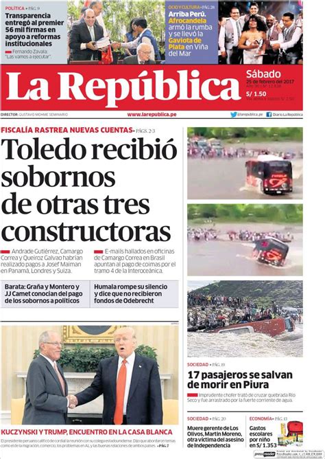 Periódico La Republica  Perú . Periódicos de Perú. Toda la ...