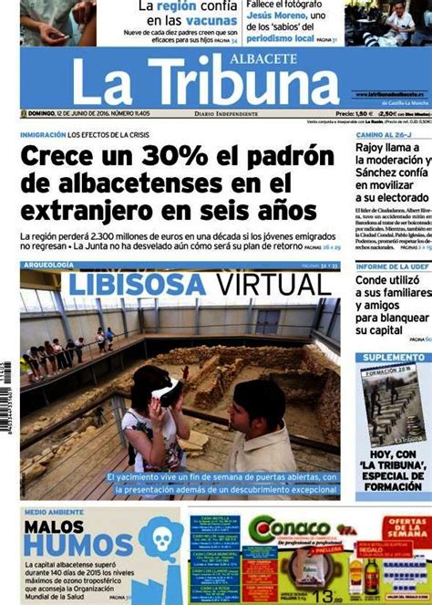 Periodico La Tribuna de Albacete   12/6/2016