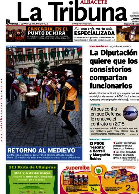 Periodico La Tribuna de Albacete   13/5/2016