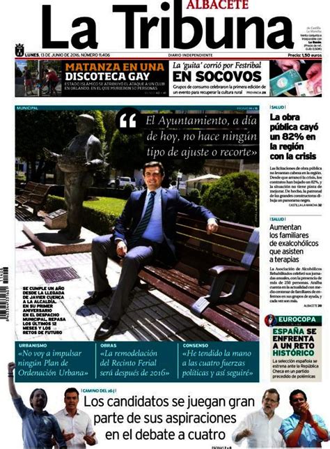 Periodico La Tribuna de Albacete   13/6/2016