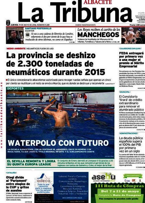 Periodico La Tribuna de Albacete   19/5/2016