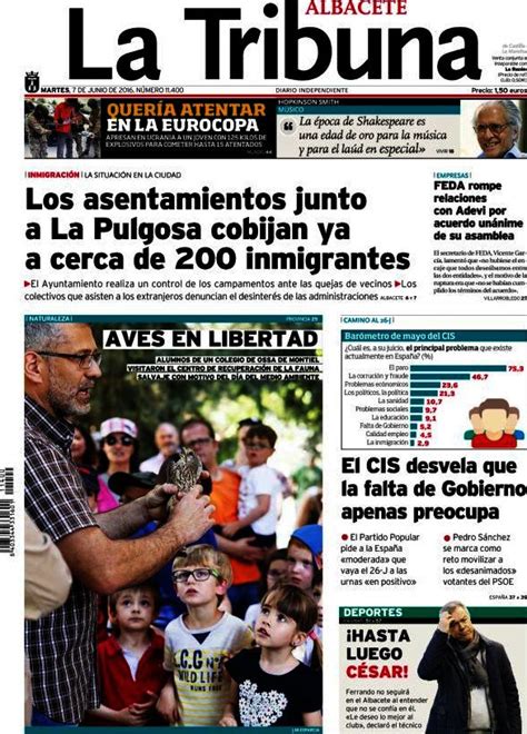Periodico La Tribuna de Albacete   7/6/2016