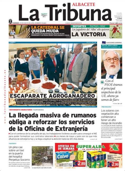 Periódico La Tribuna de Albacete  España . Periódicos de ...