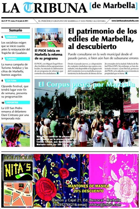 Periódico La Tribuna de Marbella  España . Periódicos de ...