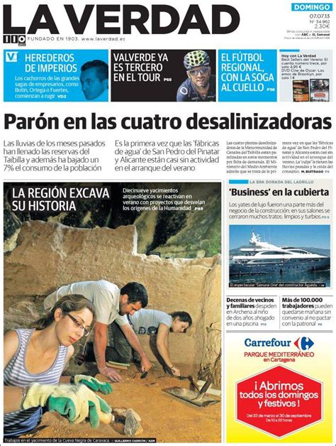 Periódico La Verdad de Murcia  España . Periódicos de ...