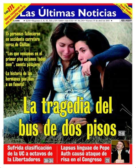 Periódico Las Últimas Noticias  Chile . Periódicos de ...