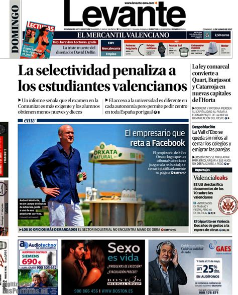 Periodico Levante   11/6/2017