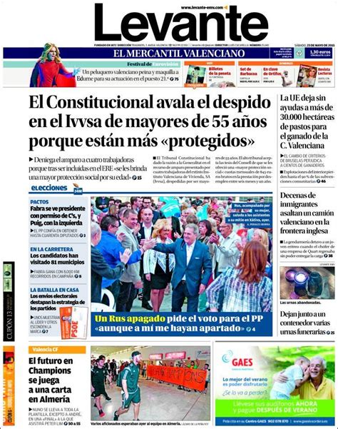Periódico Levante  España . Periódicos de España. Toda la ...