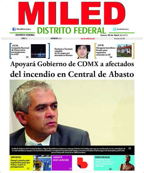 Periódico Miled   Distrito Federal  México . Periódicos de ...