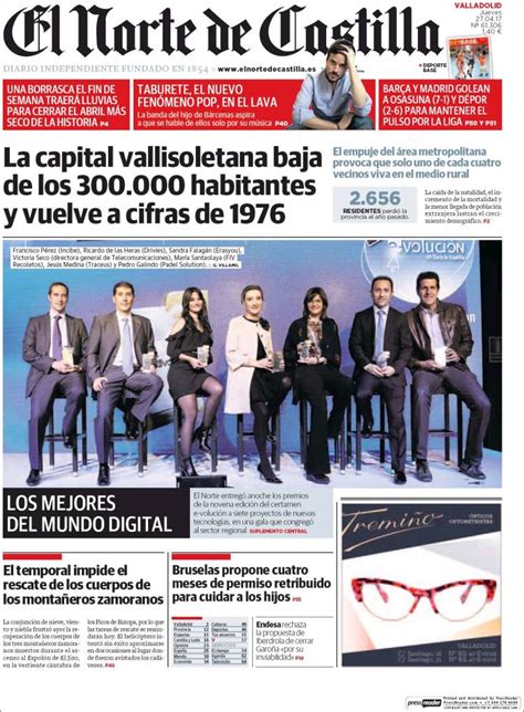 Periódico Norte de Castilla Valladolid España ...