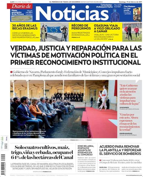 Periódico Noticias de Navarra  España . Periódicos de ...