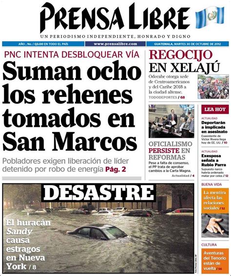 Periódico Prensa Libre  Guatemala . Periódicos de ...