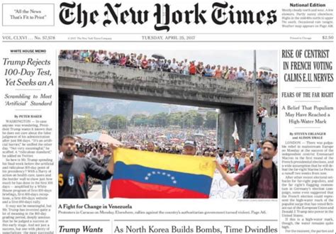 Periódicos de América dedicaron sus portadas a Venezuela
