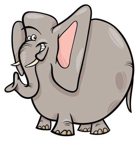 Personaje de elefante de dibujos animados de animales ...