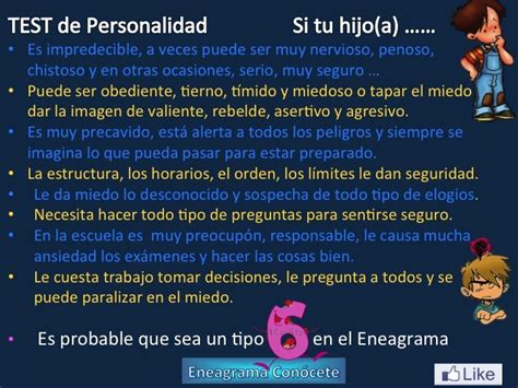 Personalidad Tipo 6 del Eneagrama | TEST DE PERSONALIDAD ...