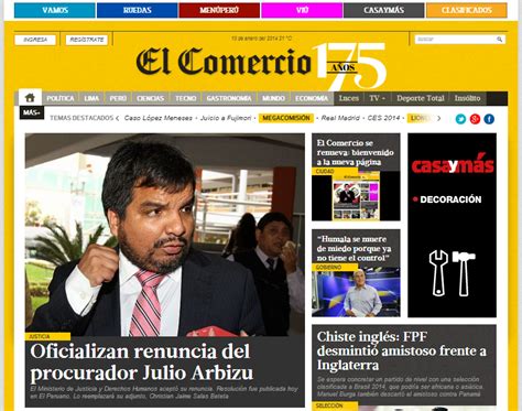 Perú: El Comercio estrena su nueva ‘piel’ en la web ...