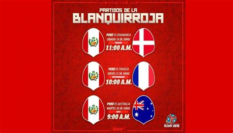 Perú en Mundial Rusia 2018: Fixture / calendario y horario ...