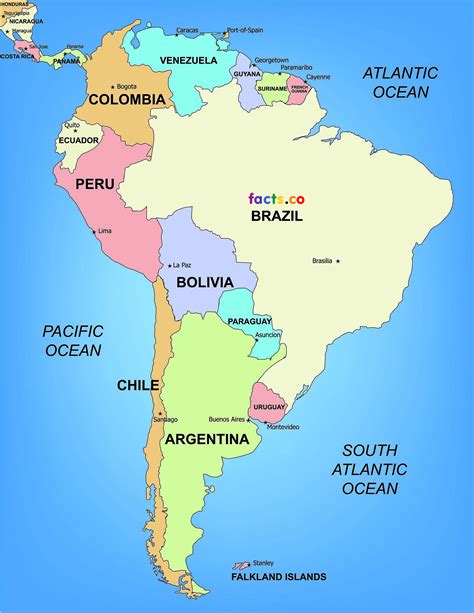 Peru in South America Map