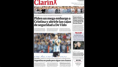 Perú vs. Argentina: Estás son portadas de los diarios ...