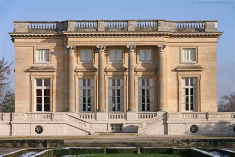 Petit Trianon seen from the French Garden, Versailles ...