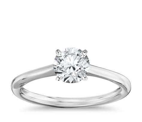 Petite Solitaire Engagement Ring in 14k White Gold | Blue Nile
