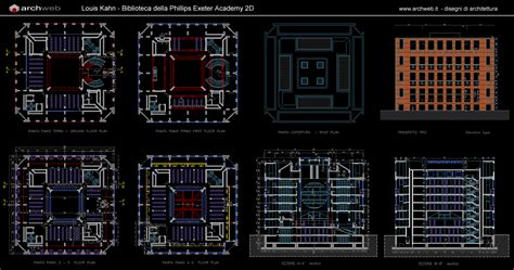 Phillips Exeter library autocad dwg
