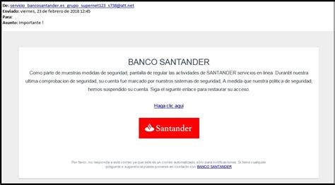 Phishing al Banco Santander | Oficina de Seguridad del ...