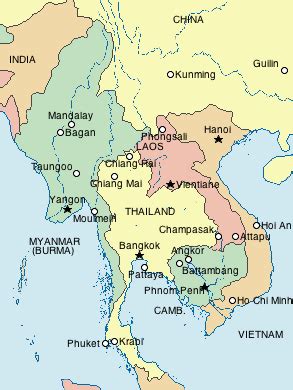 Photo: Lonely Planet Map of South East Asia showing ...