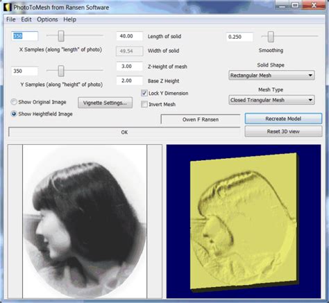 Photo To Mesh   convert photos to STL and STLB files