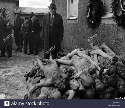 Photograph of Buchenwald concentration camp. A German Nazi ...