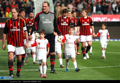 Photos: Persepolis FC and AC Milan veterans play benefit ...