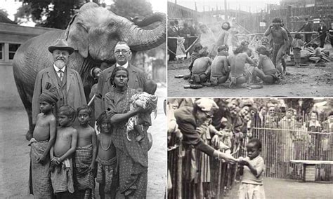 Photos reveal horrifying  human zoos  in the early 1900s ...