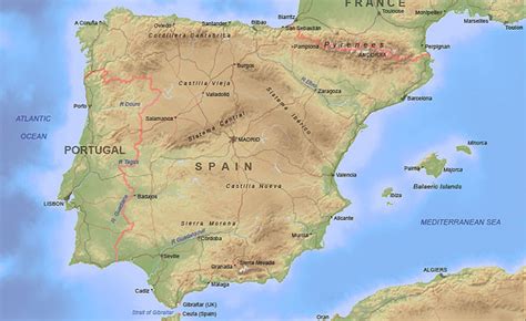 Physical maps : the Iberian Peninsula : Planetary Visions ...