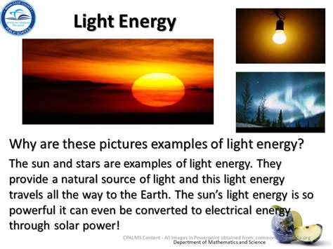 Physical Science Big Idea 10: Forms of Energy Big Idea 11 ...