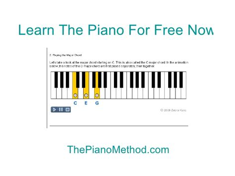 Piano lessons for beginners free online