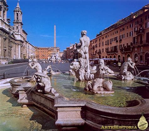 Piazza Navona  Roma . Fuente del Moro | artehistoria.com