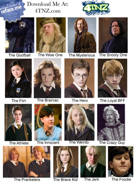 Pics For > Harry Potter Main Characters Names
