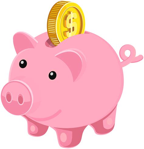 Piggy Bank Clipart No Background collection 8