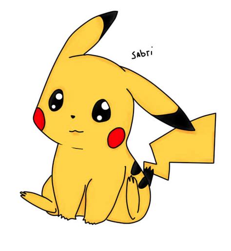 Pikachu kawaii para dibujar   Imagui
