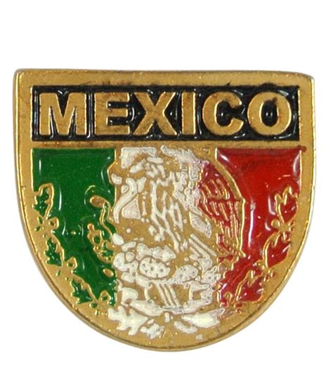 Pin Escudo y Bandera de México   Medallas Aurum