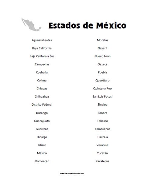 Pin Estados Y Capitales De Mexico on Pinterest