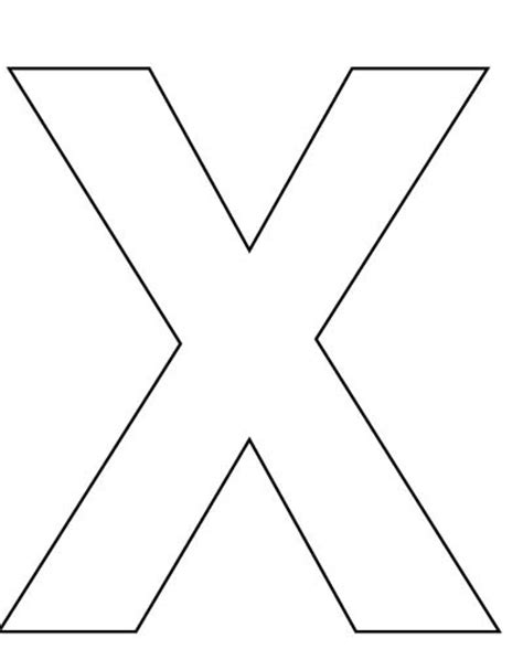 Pin Letter X Coloring Page on Pinterest